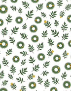 Green Laurel Wreath Yellow Berry Rug