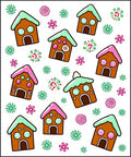 Gingerbread Houses Festive Holiday Collection Rug