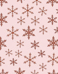 Rustic Brown Snowflake Cluster Background Rug