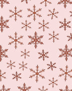 Rustic Brown Snowflake Cluster Background Rug