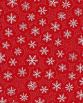 Crimson Snowflake Circles Abundant Rug