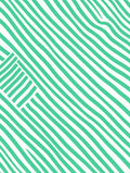 Mint Green Curved Stripe Area Rug