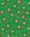 Christmas Ornament Medallion Swirl Rug