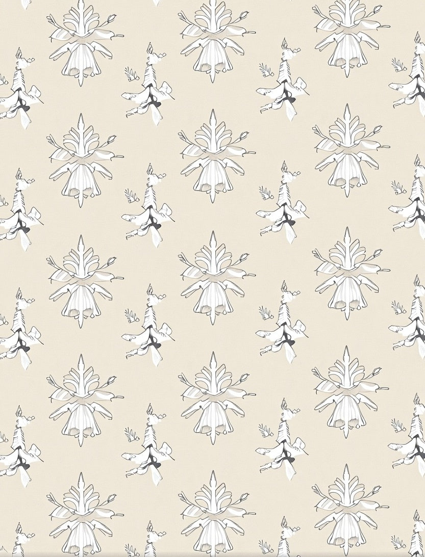 Cream Floral Fusia Medallion Rug