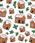 Gingerbread Houses Holly Scatter Print Rug