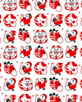 Red Santa Claus Festive Repeat Rug