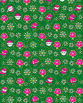 Green Pink Festive Santa Floral Meadow Rug