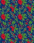 Charming Red Berry Floral Vine Rug