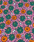 Whimsical Jack O Lantern Ghost Garden Rug