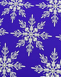 White Snowflakes On Royal Blue Background Rug
