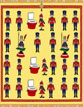 Royal Guard Repeating Toilet Motif Rug