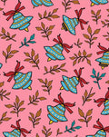 Pink Blue Bell Garland Rug