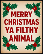 Merry Christmas Filthy Animal Holly Rug