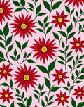 Crimson Red Bloom Scatter Rug