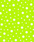 Bright Lime White Polka Dot Circles Rug