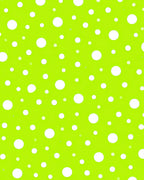 Bright Lime White Polka Dot Circles Rug