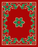Festive Holly Berry Garden Rug