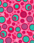 Pink Red Teal Yarn Ball Collection Rug