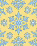 Sky Blue Snowflake Scatter Rug