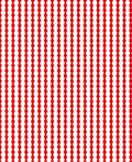 Bright Red Vertical Orb Stripe Rug