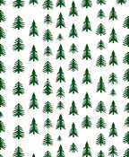 Forest Green Pine Tree Array Rug