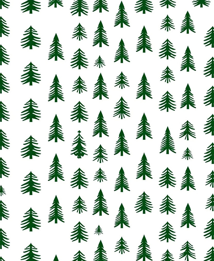 Forest Green Pine Tree Array Rug