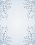 Art Nouveau Pale Blue Swirling Branches Rug