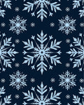 Pale Blue Snowflake Mandala Night Rug