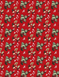Crimson Vintage Bird Floral Folk Rug