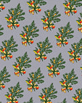 Green Leafy Branches with Red Berries Rug