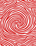 Crimson Red Swirl Abstract Rug