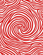 Crimson Red Swirl Abstract Rug