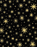 Golden Starry Night Spangled Rug