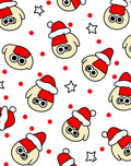 Festive Holiday Character Red Dot Star Rug