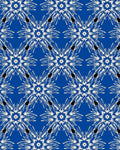 Royal Blue Starburst Floral Rug