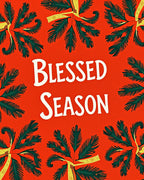 Festive Green Pine Boughs Rug