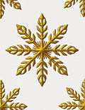 Golden Snowflake Corner Accent Rug