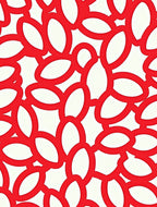Crimson Interlocking Loops Rug