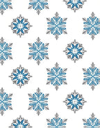 Classic Blue Starburst Medallion Rug