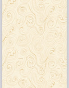 Golden Swirl Flow Organic Art Rug