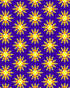 Vibrant Yellow Sunburst Indigo Rug