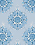 Soft Blue Mandala Bloom Rug