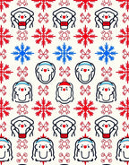 Winter Snowman Snowflake Delight Rug