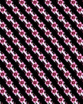 Pink Petal Ribbon Repeating Pattern Rug