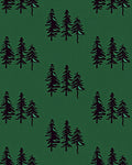 Deep Green Forest Trees Texture Rug