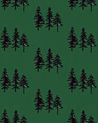 Deep Green Forest Trees Texture Rug