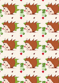 Whimsical Hedgehog Garden Repeat Rug
