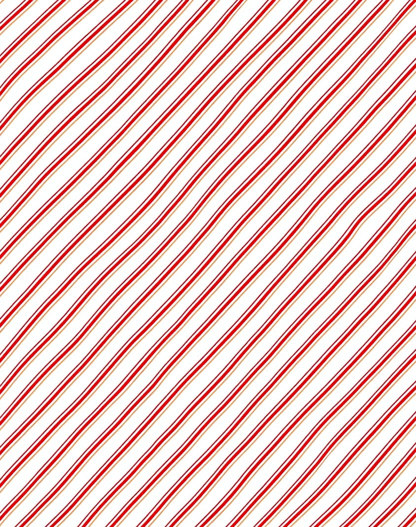 Crimson White Diagonal Ribbon Rug