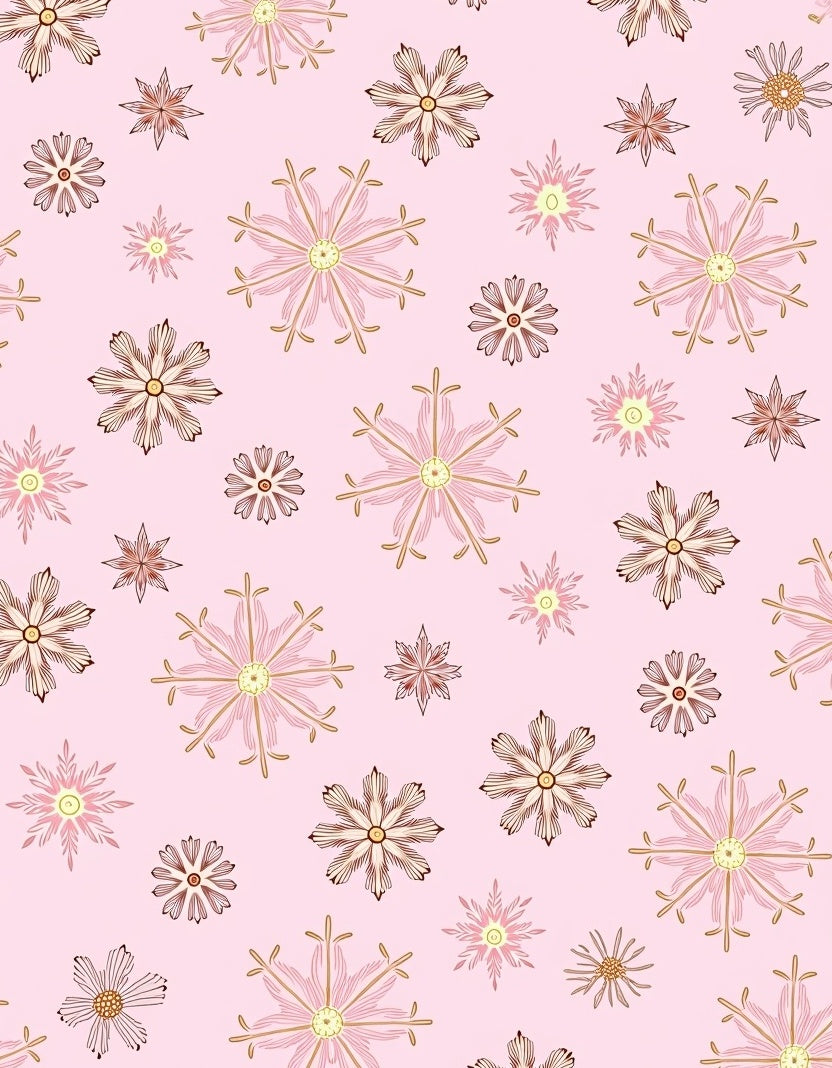 Sweet Pink Floral Scatter Rug