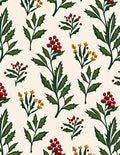 Deep Forest Holly Berry Garland Rug